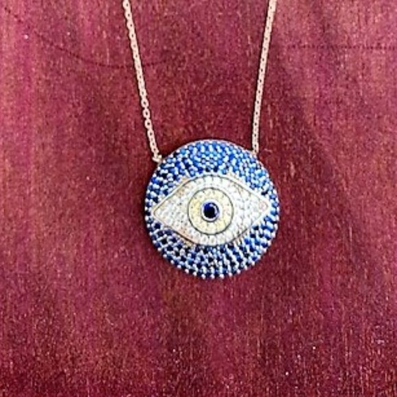 Lovely God's Eye/Evil Eye Necklace - Picture 1 of 3